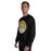 Man wearing Tomball West High School Tigers Black Classic Unisex Sweatshirt 220