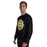 Man wearing Tomball West High School Tigers Black Classic Unisex Sweatshirt 209