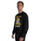 Man wearing Tomball West High School Tigers Black Classic Unisex Sweatshirt 205