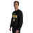 Man wearing Tomball West High School Tigers Black Classic Unisex Sweatshirt 040