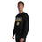Man wearing Tomball West High School Tigers Black Classic Unisex Sweatshirt 049