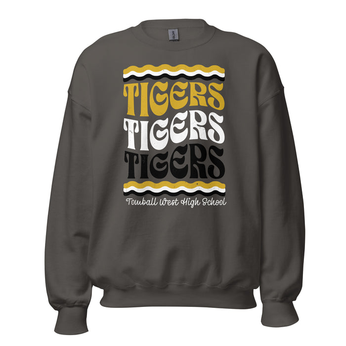 Tomball West High School Tigers Dark Grey Classic Unisex Sweatshirt 227