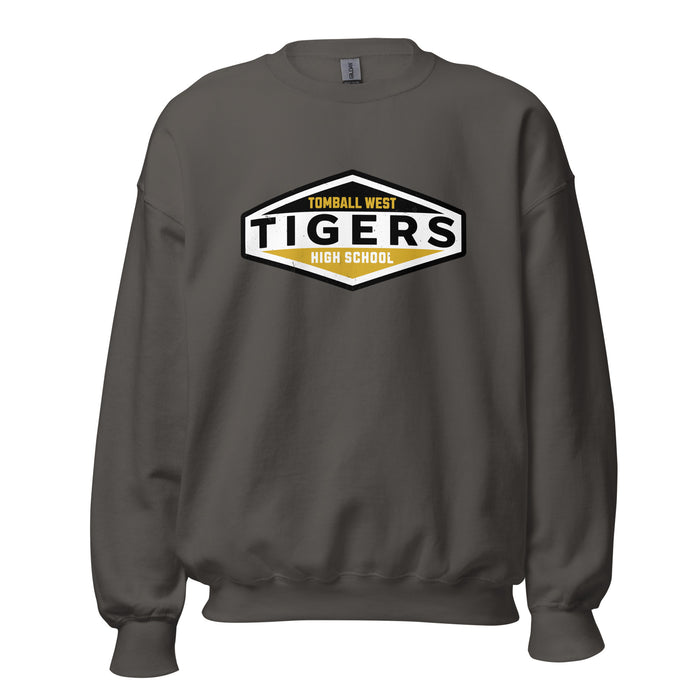 Tomball West High School Tigers Dark Grey Classic Unisex Sweatshirt 009