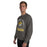 Man wearing Tomball West High School Tigers Dark Grey Classic Unisex Sweatshirt 208