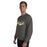 Man wearing Tomball West High School Tigers Dark Grey Classic Unisex Sweatshirt 009