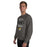 Man wearing Tomball West High School Tigers Dark Grey Classic Unisex Sweatshirt 034