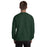 Back view of The Woodlands High School Highlanders Forest Green Classic Unisex Sweatshirt 098