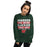 Woman wearing The Woodlands High School Highlanders Forest Green Classic Unisex Sweatshirt 238