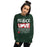 Woman wearing The Woodlands High School Highlanders Forest Green Classic Unisex Sweatshirt 240