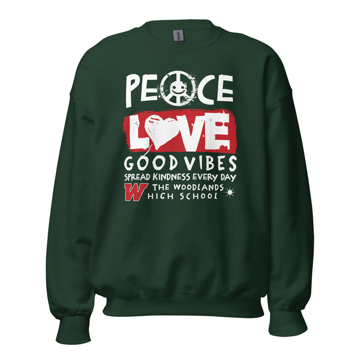 The Woodlands High School Highlanders Forest Green Classic Unisex Sweatshirt 240