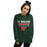 Woman wearing The Woodlands High School Highlanders Forest Green Classic Unisex Sweatshirt 003