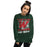 Female wearing The Woodlands High School Highlanders Forest Green Classic Unisex Sweatshirt 205