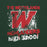 Close-up view of The Woodlands High School Highlanders Forest Green Classic Unisex Sweatshirt 205