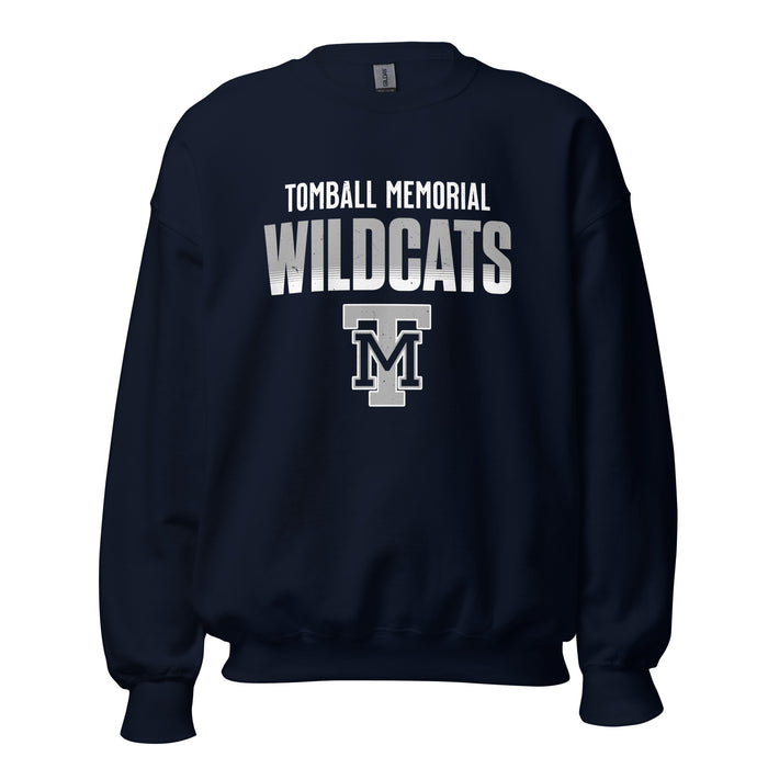 Tomball Memorial High School Wildcats Navy Classic Unisex Sweatshirt 024