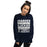 Woman wearing Tomball Memorial High School Wildcats Navy Classic Unisex Sweatshirt 238