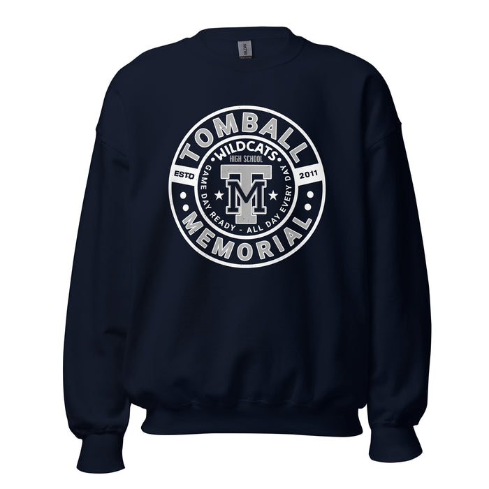 Tomball Memorial High School Wildcats Navy Classic Unisex Sweatshirt 239