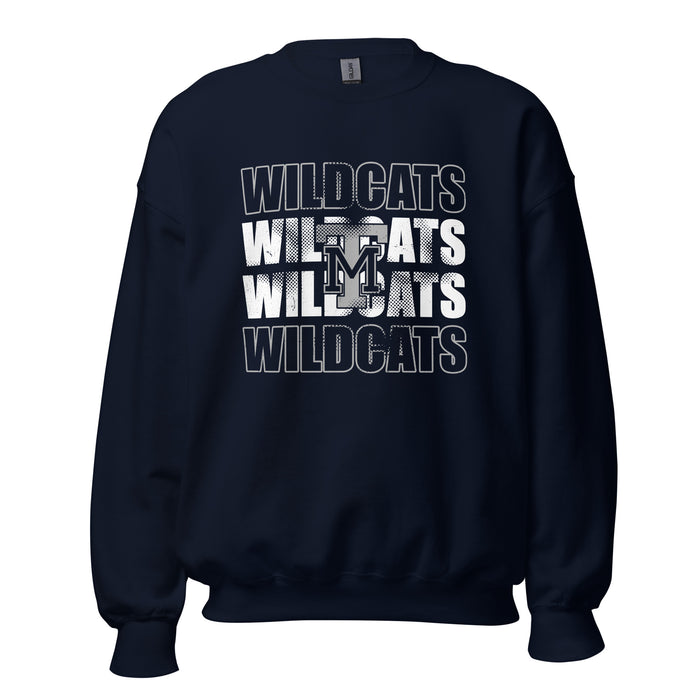Tomball Memorial High School Wildcats Navy Classic Unisex Sweatshirt 233
