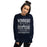 Woman wearing Tomball Memorial High School Wildcats Navy Classic Unisex Sweatshirt 237