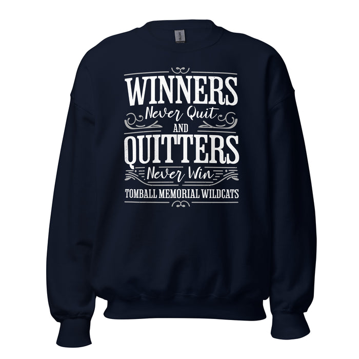 Tomball Memorial High School Wildcats Navy Classic Unisex Sweatshirt 237