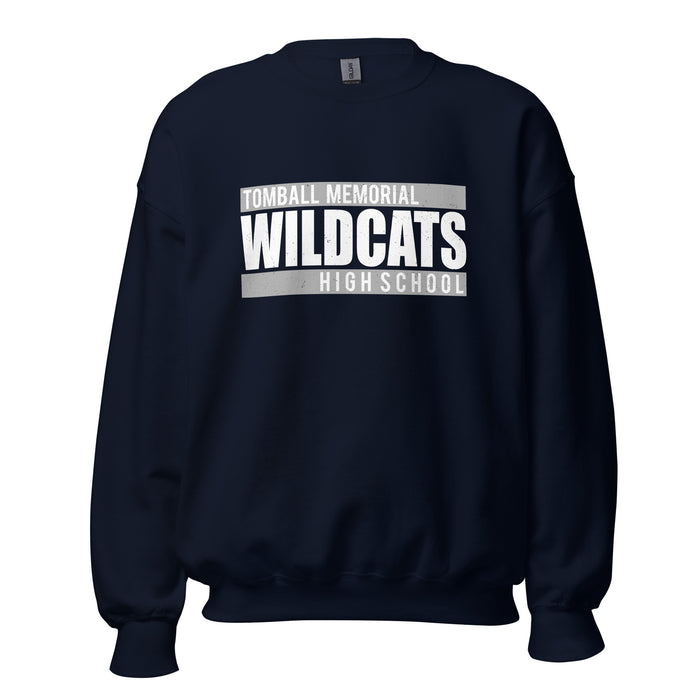 Tomball Memorial High School Wildcats Navy Classic Unisex Sweatshirt 098