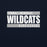 Close-up view of Tomball Memorial High School Wildcats Navy Classic Unisex Sweatshirt 098