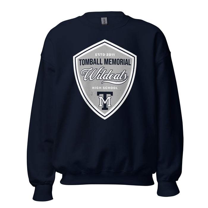 Tomball Memorial High School Wildcats Navy Classic Unisex Sweatshirt 225