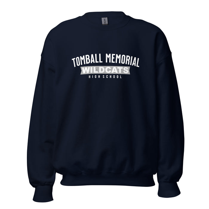 Tomball Memorial High School Wildcats Navy Classic Unisex Sweatshirt 021