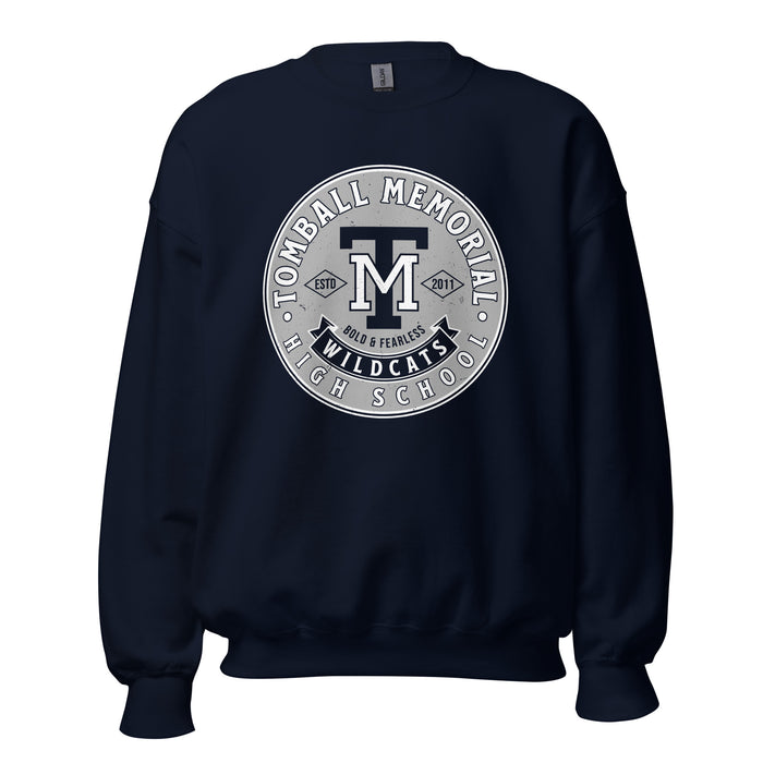Tomball Memorial High School Wildcats Navy Classic Unisex Sweatshirt 215