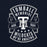 Close-up view of Tomball Memorial High School Wildcats Navy Classic Unisex Sweatshirt 207