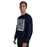 Man wearing Tomball Memorial High School Wildcats Navy Classic Unisex Sweatshirt 235