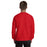 Back view of Tomball High School Cougars Red Classic Unisex Sweatshirt 223