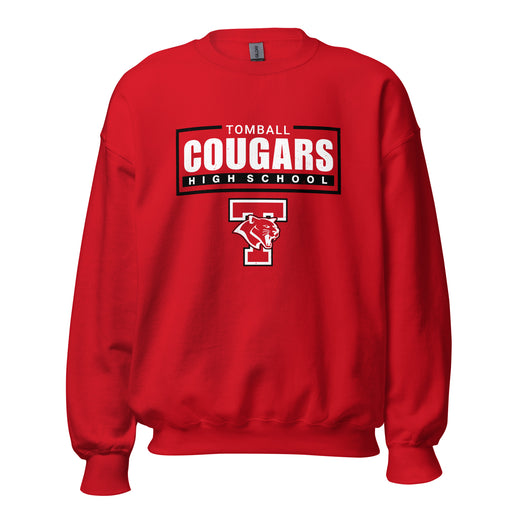Tomball High School Cougars Red Classic Unisex Sweatshirt 049