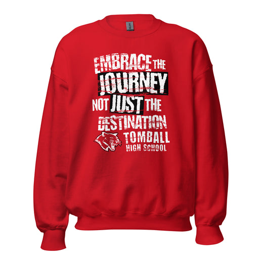 Tomball High School Cougars Red Classic Unisex Sweatshirt 232