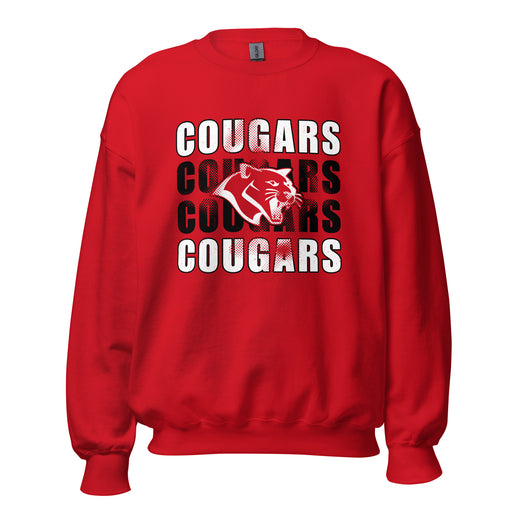 Tomball High School Cougars Red Classic Unisex Sweatshirt 233