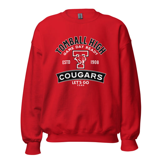 Tomball High School Cougars Red Classic Unisex Sweatshirt 221