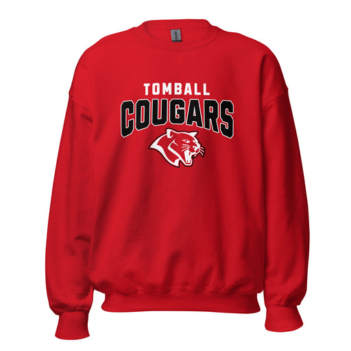 Tomball High School Cougars Red Classic Unisex Sweatshirt 234
