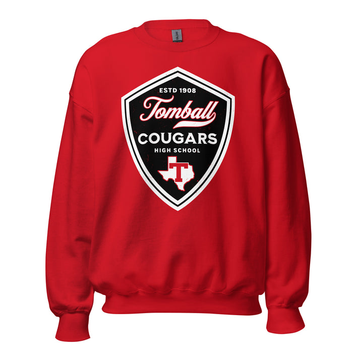 Tomball High School Cougars Red Classic Unisex Sweatshirt 225