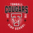 A red graphic print featuring the text 'TOMBALL COUGARS' in large black and white letters, with a cougar mascot head over a large block 'T', plus 'ESTD 1908' and 'HIGH SCHOOL' in white. Tomball High School Cougars Red Classic Unisex Sweatshirt 204