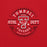 Close-up view of Tomball High School Cougars Red Classic Unisex Sweatshirt 201