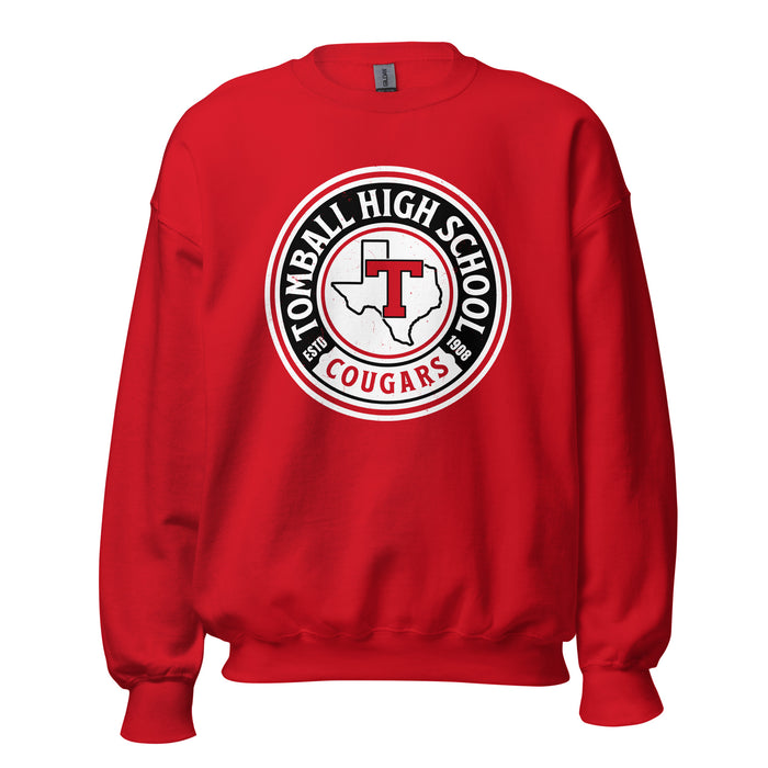 Tomball High School Cougars Red Classic Unisex Sweatshirt 220