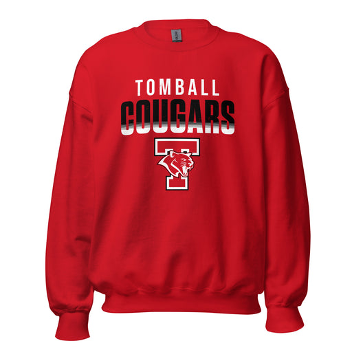 Tomball High School Cougars Red Classic Unisex Sweatshirt 024