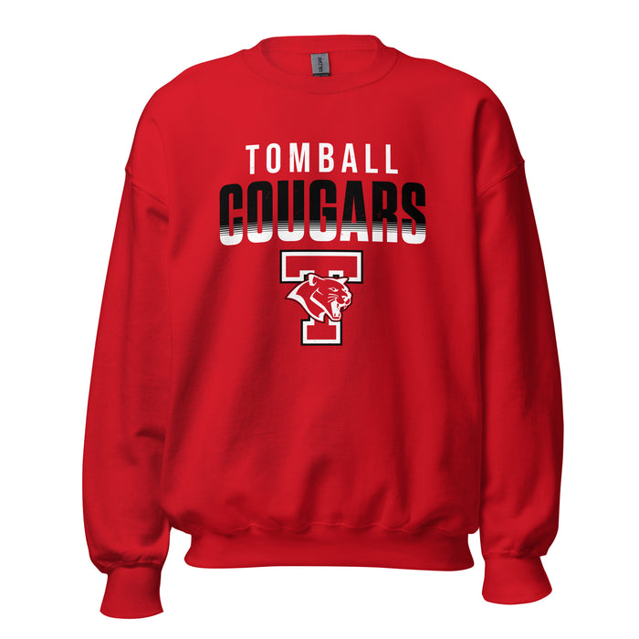 Tomball High School Cougars Red Classic Unisex Sweatshirt 024