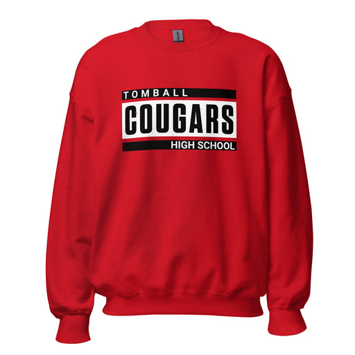 Tomball High School Cougars Red Classic Unisex Sweatshirt 098