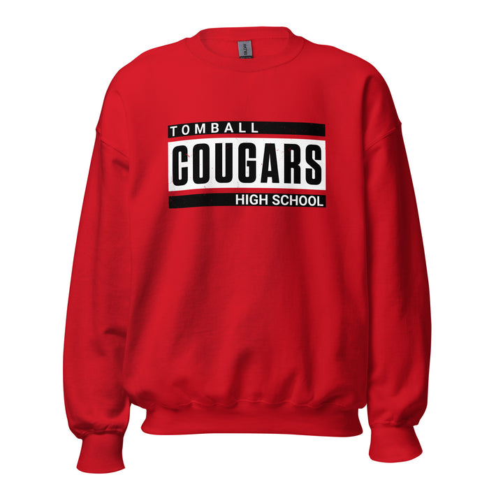 Tomball High School Cougars Red Classic Unisex Sweatshirt 098