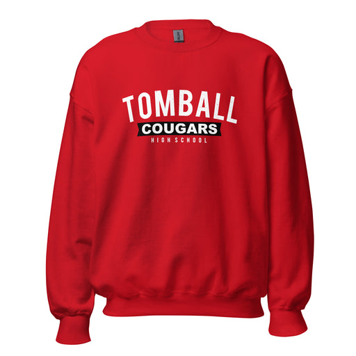 Tomball High School Cougars Red Classic Unisex Sweatshirt 021
