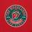 Close-up view of The Woodlands High School Highlanders Red Classic Unisex Sweatshirt 215