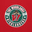 Close-up view of The Woodlands High School Highlanders Red Classic Unisex Sweatshirt 239