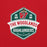 Close-up view of The Woodlands High School Highlanders Red Classic Unisex Sweatshirt 209