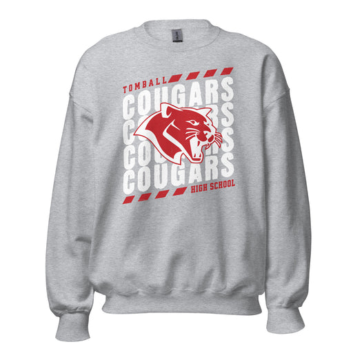 Tomball High School Cougars Grey Classic Unisex Sweatshirt 223