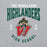 Close-up view of The Woodlands High School Highlanders Grey Classic Unisex Sweatshirt 213
